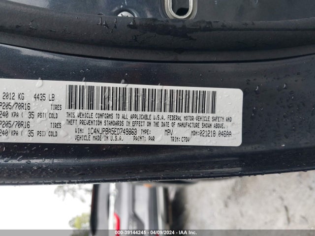 Jeep Patriot Sport 2014 1C4NJPBA5ED749863 Image 9