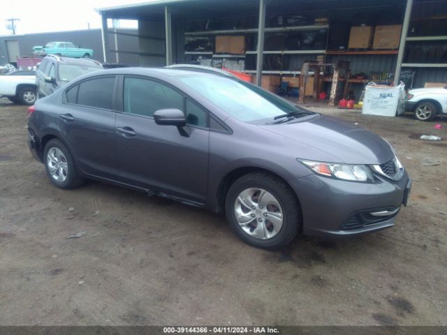 Auction sale of the 2014 Honda Civic Lx, vin: 19XFB2F50EE242207, lot number: 39144366