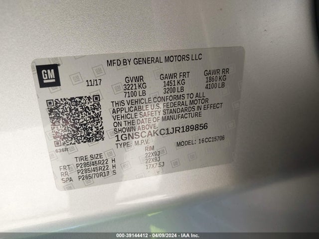 Chevrolet Tahoe Ls 2018 1GNSCAKC1JR189856 Image 9