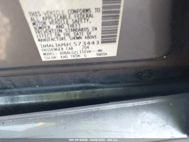 Nissan Altima 2.5 S 2015 1N4AL3AP6FC573443 Image 9