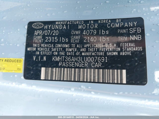Hyundai VELOSTER N 2020 KMHT36AH3LU007691 Image 9