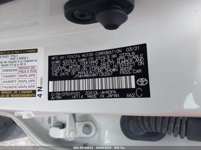 Toyota C-HR LE 2021 JTNKHMBX4M1120267 Image 9