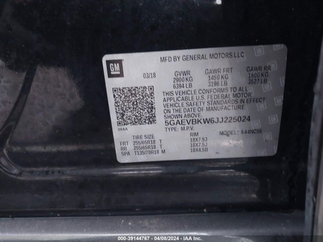 Buick Enclave Premium 2018 5GAEVBKW6JJ225024 Image 9