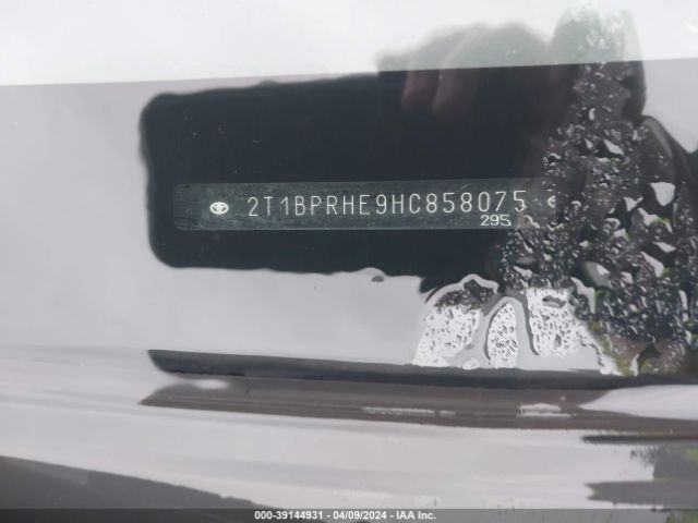2T1BPRHE9HC858075 Toyota Corolla