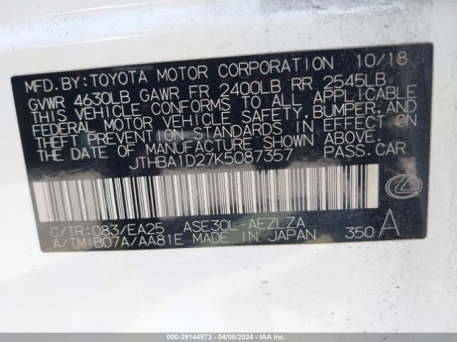 JTHBA1D27K5087357 Lexus IS 300