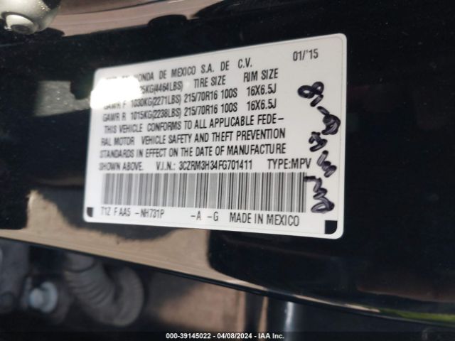 3CZRM3H34FG701411 Honda CR-V LX