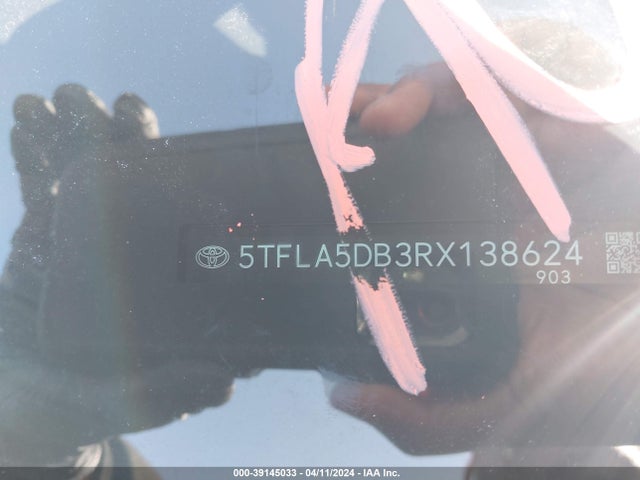 Toyota Tundra Sr5 2024 5TFLA5DB3RX138624 Image 9