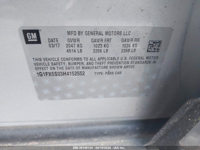 Chevrolet Bolt Ev Premier 2017 1G1FX6S03H4152552 Image 9