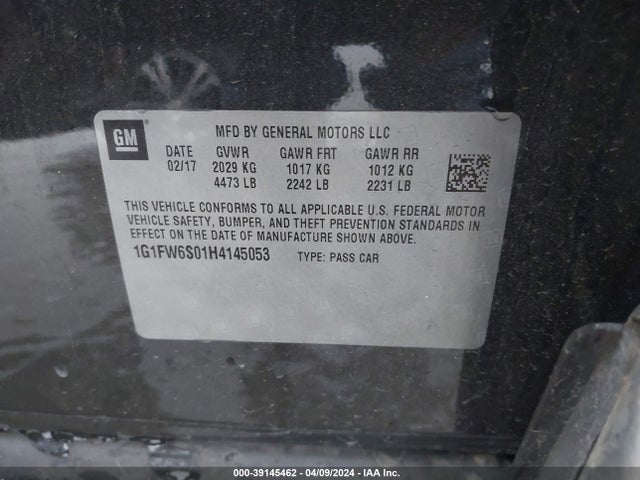 Chevrolet BOLT EV LT 2017 1G1FW6S01H4145053 Image 9