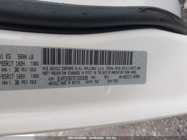 Dodge Journey Se Awd 2019 3C4PDDBG7KT835698 Image 9