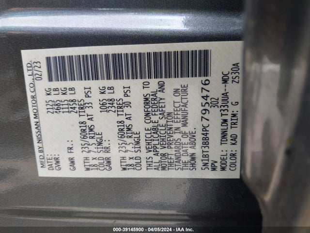 Nissan Rogue Sv Intelligent Awd 2023 5N1BT3BB4PC795476 Image 9