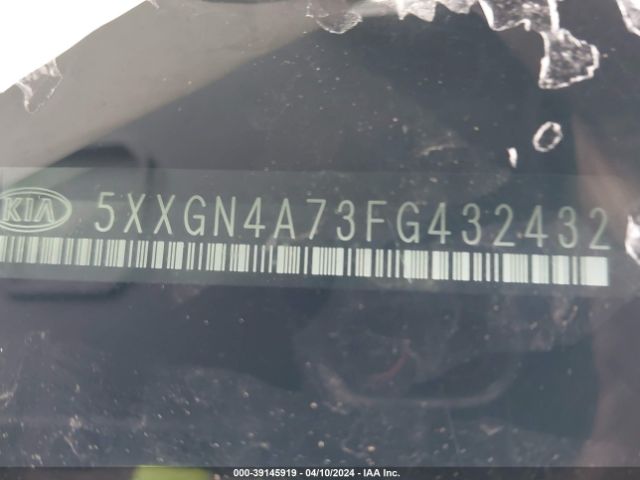 5XXGN4A73FG432432 KIA OPTIMA EX