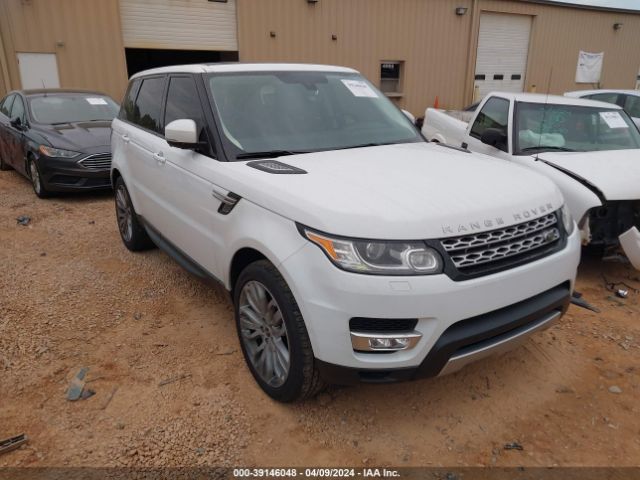 39146048 :رقم المزاد ، SALWR2VFXFA507959 vin ، 2015 Land Rover Range Rover Sport 3.0l V6 Supercharged Hse مزاد بيع