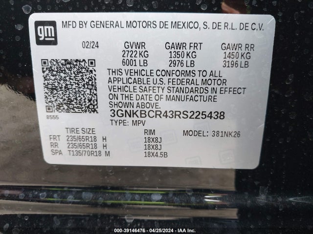 Chevrolet Blazer Fwd 2lt 2024 3GNKBCR43RS225438 Image 9