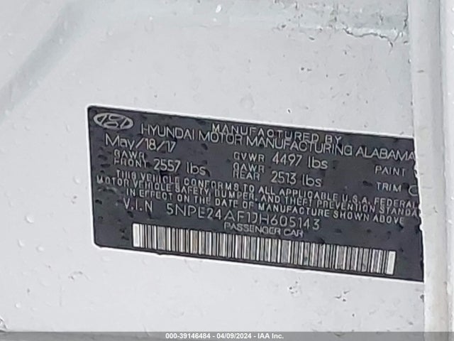 Hyundai SONATA SE 2018 5NPE24AF1JH605143 Image 9