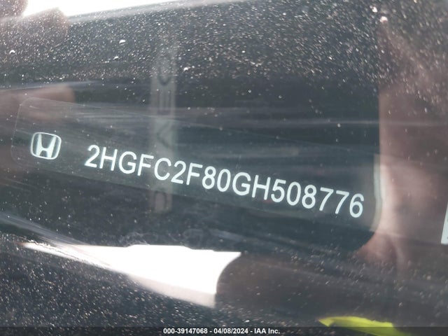 Honda CIVIC EX 2016 2HGFC2F80GH508776 Image 9