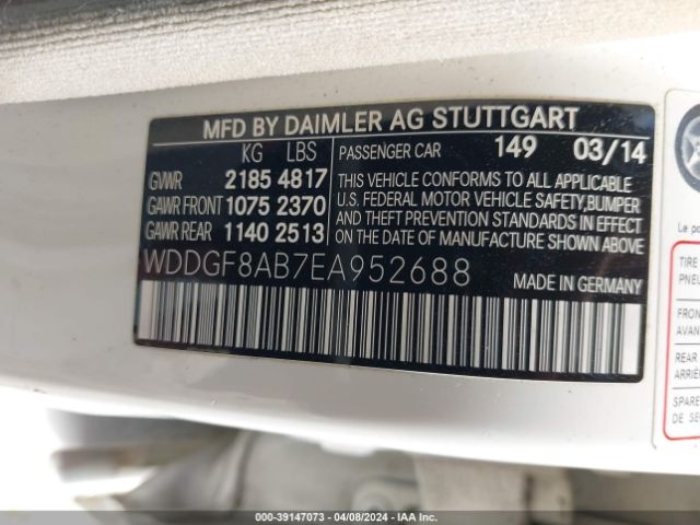 WDDGF8AB7EA952688 Mercedes-Benz C 300 Luxury 4matic/sport 4matic