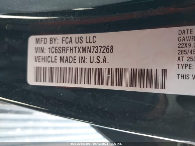 RAM 1500 Limited  4x4 5'7 Box 2021 1C6SRFHTXMN737268 Image 9