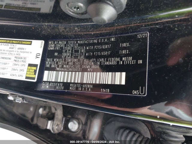 Toyota Corolla Cross L 2022 7MUAAAAG3NV006503 Image 9