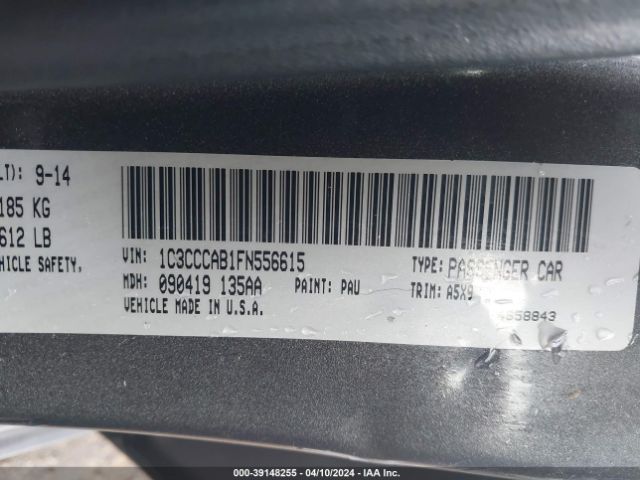 1C3CCCAB1FN556615 Chrysler 200 Limited