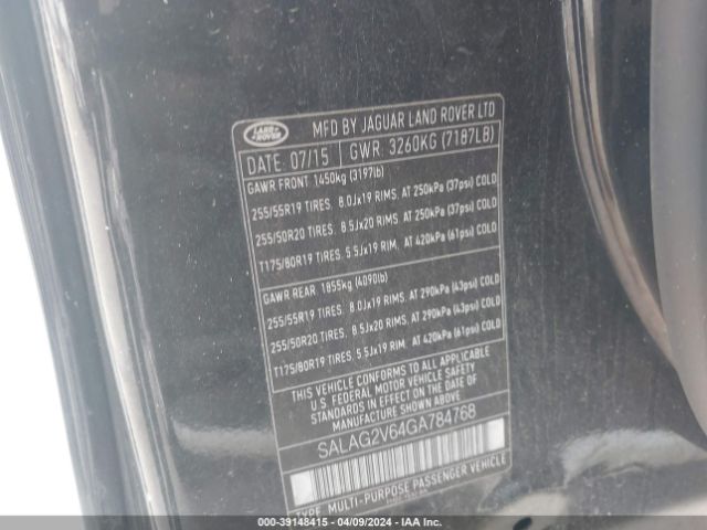 SALAG2V64GA784768 Land Rover LR4
