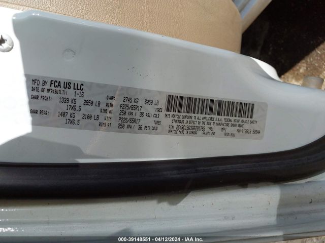 2C4RC1BG3GR291768 Chrysler Town & Country Touring