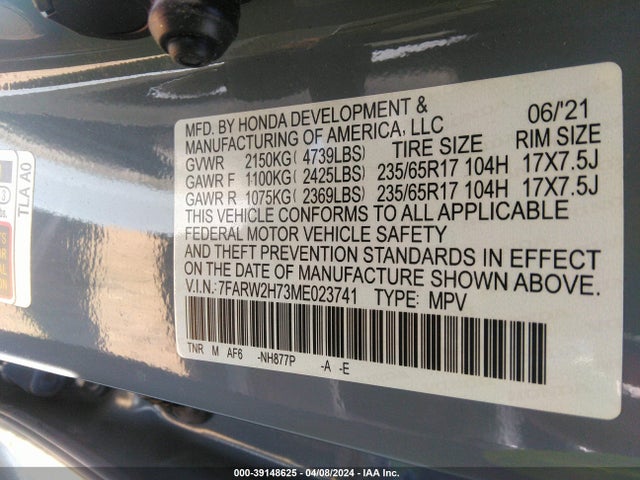 Honda Cr-v Awd Special Edition 2021 7FARW2H73ME023741 Image 9