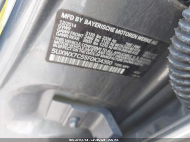 5UXWX7C55F0K34390 BMW X3 Xdrive35i