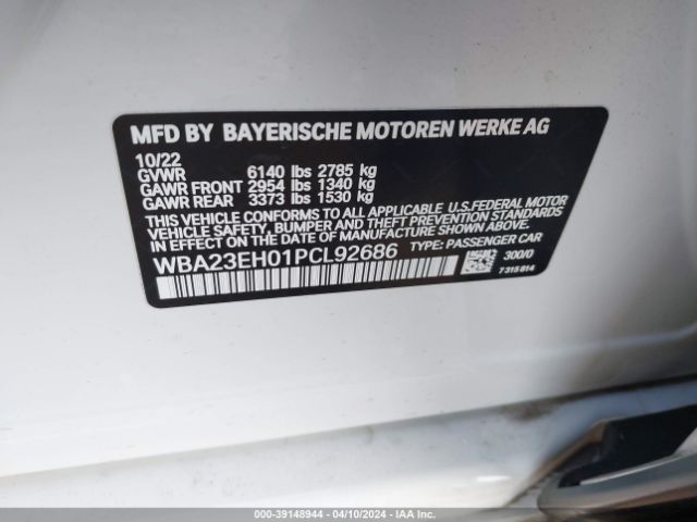 2023 BMW 740 WBA23EH01PCL92686 Photo 8