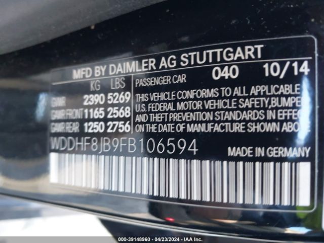 WDDHF8JB9FB106594 Mercedes-Benz E 350 4matic