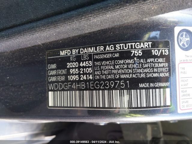WDDGF4HB1EG239751 Mercedes-Benz C 250 Luxury/sport