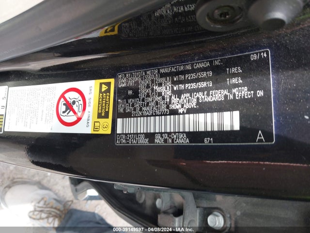 Lexus RX 350 2015 2T2ZK1BA0FC167773 Image 9