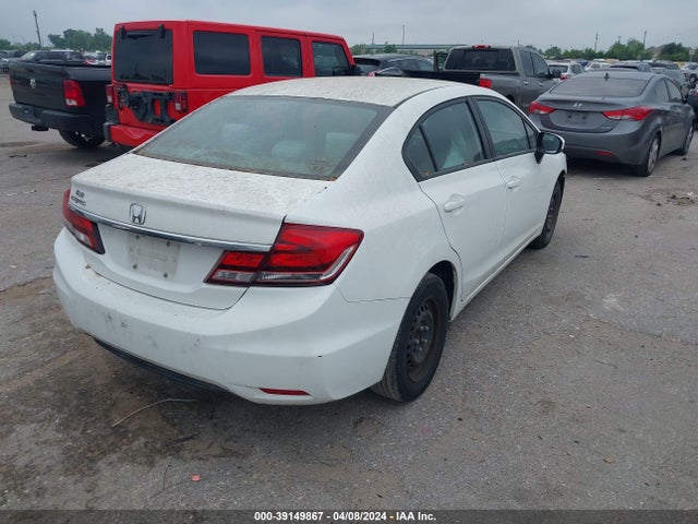 Honda Civic Lx 2014 2HGFB2F56EH507458 Image 4