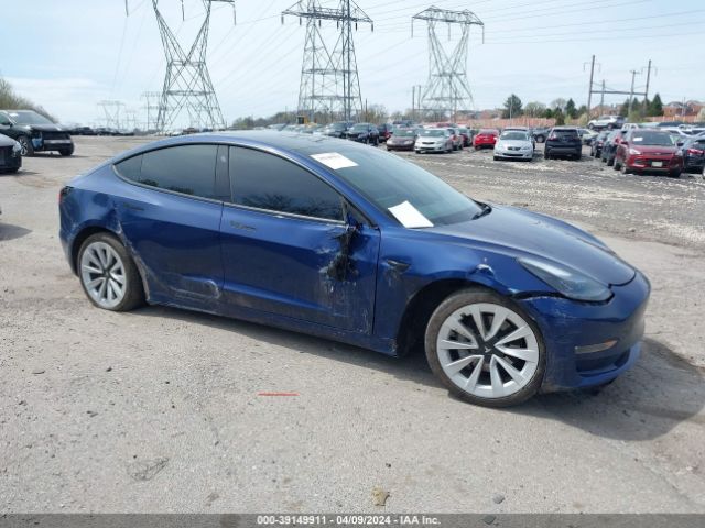 Auction sale of the 2022 Tesla Model 3 Long Range Dual Motor All-wheel Drive, vin: 5YJ3E1EB7NF267465, lot number: 39149911