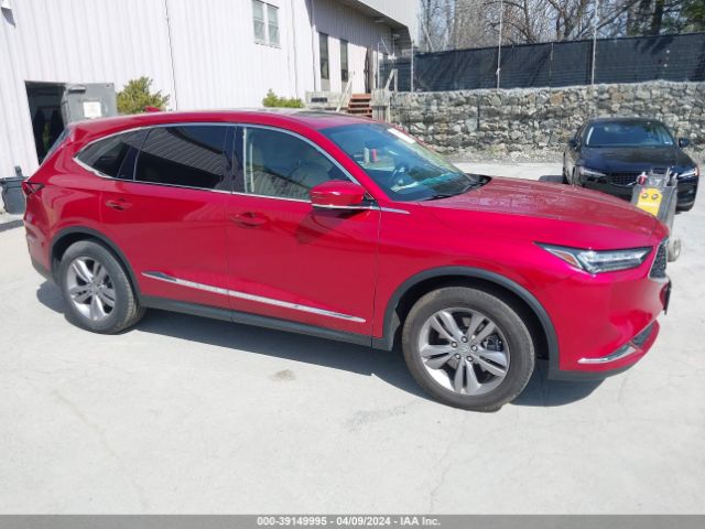 Auction sale of the 2022 Acura Mdx Standard, vin: 5J8YE1H37NL005180, lot number: 39149995