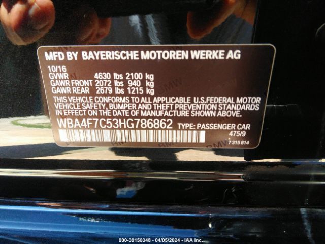 WBA4F7C53HG786862 BMW 430i Gran Coupe