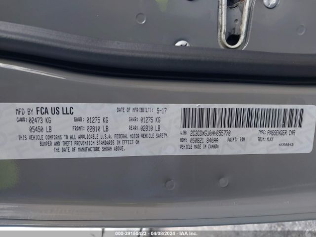 2C3CDXGJ0HH655778 Dodge Charger Daytona 392 Rwd