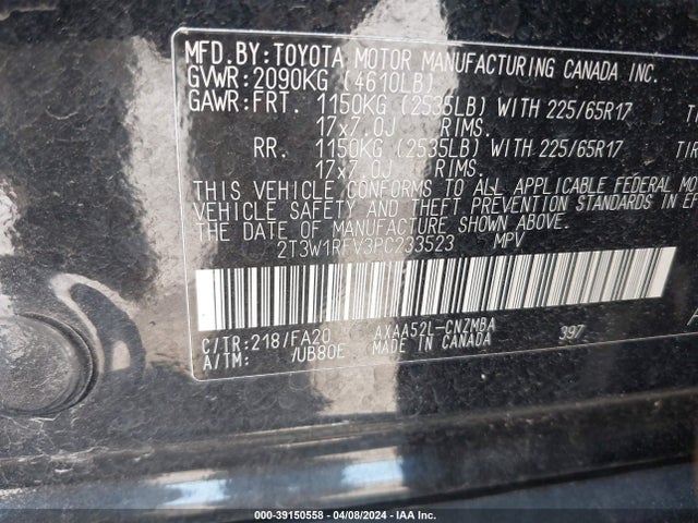 Toyota Rav4 Xle 2023 2T3W1RFV3PC233523 Image 9
