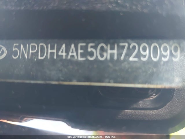 Hyundai ELANTRA SE 2016 5NPDH4AE5GH729099 Image 9