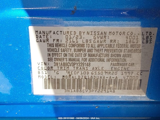 Nissan Sentra Sv Xtronic Cvt 2023 3N1AB8CV3PY229148 Image 9