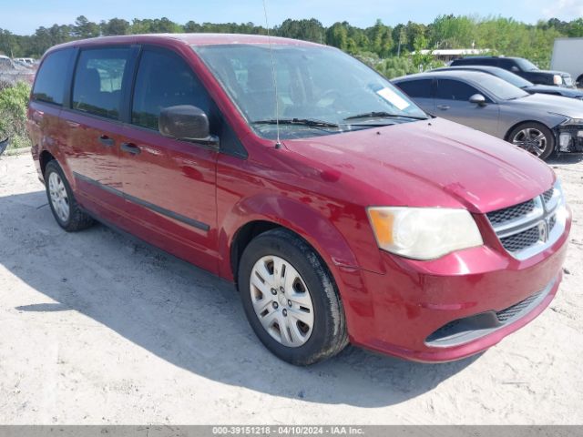 Auction sale of the 2014 Dodge Grand Caravan American Value Pkg, vin: 2C4RDGBG3ER283781, lot number: 39151218