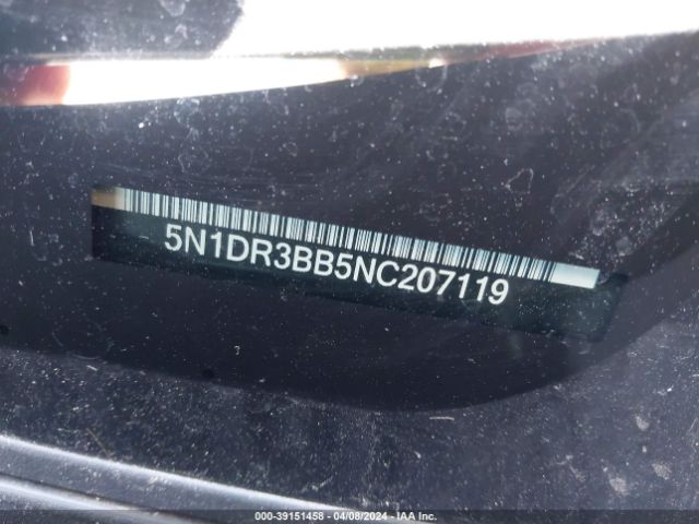 5N1DR3BB5NC207119 Nissan Pathfinder Sv 2wd