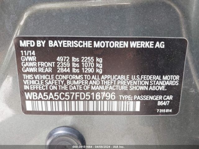 WBA5A5C57FD516796 BMW 528I