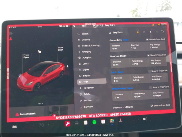 Tesla Model 3 Rear-wheel Drive 2023 5YJ3E1EA6PF699670 Image 19