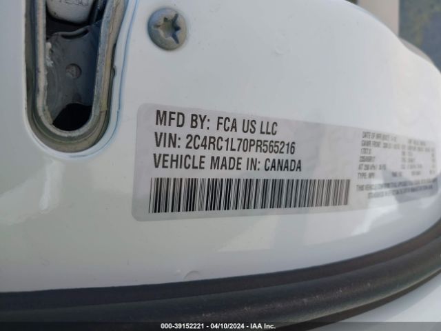 2C4RC1L70PR565216 Chrysler Pacifica Hybrid Touring L