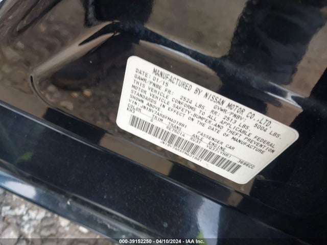 JN1BV7AR6FM401881 Infiniti Q50 Premium