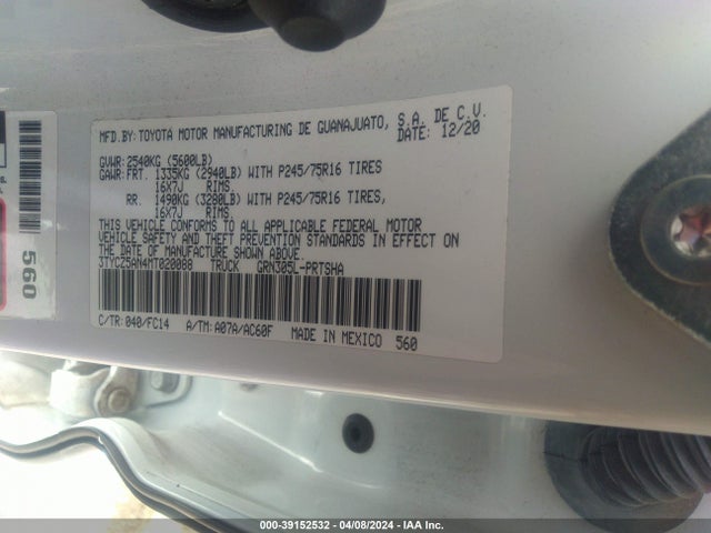Toyota Tacoma Sr V6 2021 3TYCZ5AN4MT020088 Image 9