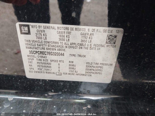 Chevrolet Silverado 1500 1lt 2014 3GCPCREC7EG320044 Image 9