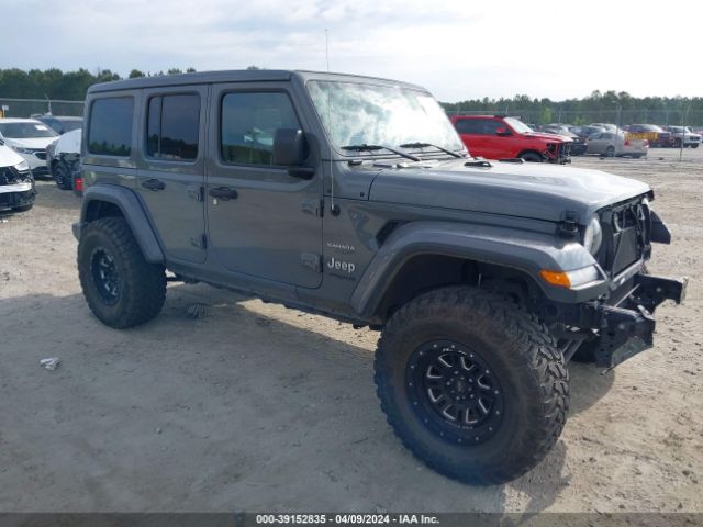 Auction sale of the 2020 Jeep Wrangler Unlimited Sahara 4x4, vin: 1C4HJXEN1LW330678, lot number: 39152835