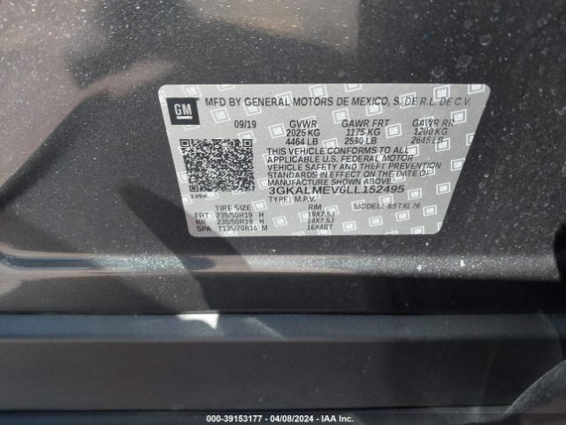 3GKALMEV6LL152495 GMC Terrain Fwd Sle